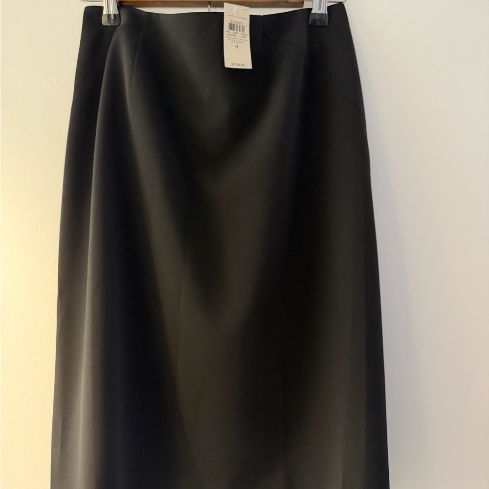 Ann Taylor Factory Classic Black Pencil Skirt